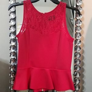 Bebe Peplum top